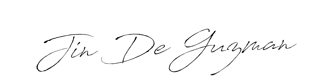 Antro_Vectra is a professional signature style that is perfect for those who want to add a touch of class to their signature. It is also a great choice for those who want to make their signature more unique. Get Jin De Guzman name to fancy signature for free. Jin De Guzman signature style 6 images and pictures png