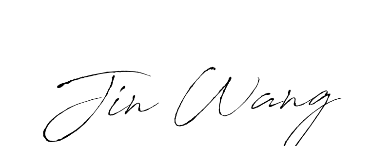 Also we have Jin Wang name is the best signature style. Create professional handwritten signature collection using Antro_Vectra autograph style. Jin Wang signature style 6 images and pictures png