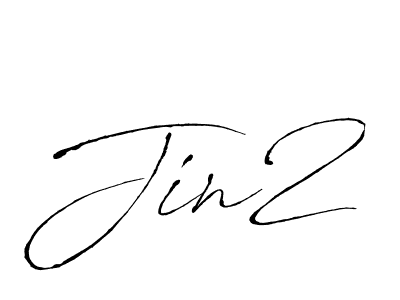 How to make Jin2 signature? Antro_Vectra is a professional autograph style. Create handwritten signature for Jin2 name. Jin2 signature style 6 images and pictures png