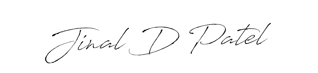 Jinal D Patel stylish signature style. Best Handwritten Sign (Antro_Vectra) for my name. Handwritten Signature Collection Ideas for my name Jinal D Patel. Jinal D Patel signature style 6 images and pictures png