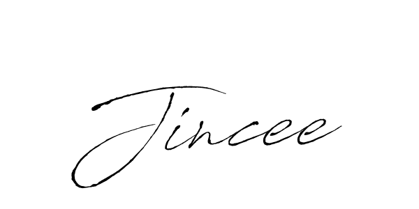 How to make Jincee signature? Antro_Vectra is a professional autograph style. Create handwritten signature for Jincee name. Jincee signature style 6 images and pictures png