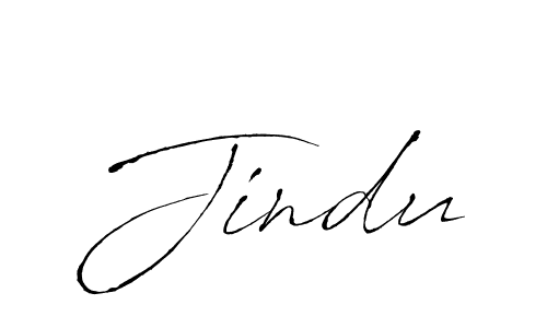 Make a beautiful signature design for name Jindu. With this signature (Antro_Vectra) style, you can create a handwritten signature for free. Jindu signature style 6 images and pictures png