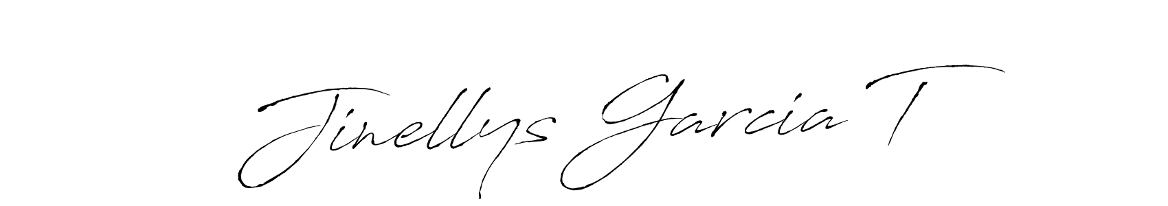 Make a beautiful signature design for name Jinellys Garcia T. With this signature (Antro_Vectra) style, you can create a handwritten signature for free. Jinellys Garcia T signature style 6 images and pictures png