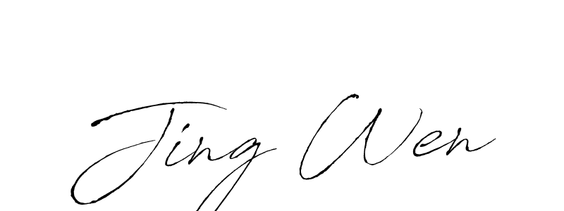 How to Draw Jing Wen signature style? Antro_Vectra is a latest design signature styles for name Jing Wen. Jing Wen signature style 6 images and pictures png