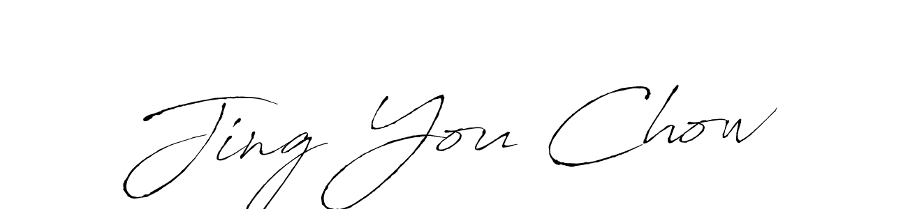 Antro_Vectra is a professional signature style that is perfect for those who want to add a touch of class to their signature. It is also a great choice for those who want to make their signature more unique. Get Jing You Chow name to fancy signature for free. Jing You Chow signature style 6 images and pictures png