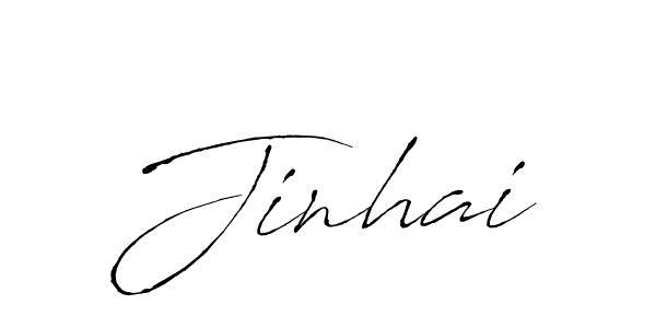 Design your own signature with our free online signature maker. With this signature software, you can create a handwritten (Antro_Vectra) signature for name Jinhai. Jinhai signature style 6 images and pictures png