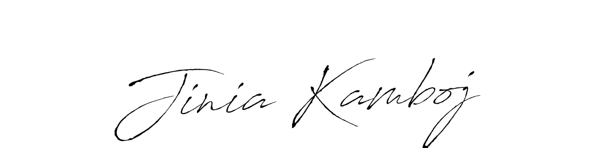 if you are searching for the best signature style for your name Jinia Kamboj. so please give up your signature search. here we have designed multiple signature styles  using Antro_Vectra. Jinia Kamboj signature style 6 images and pictures png