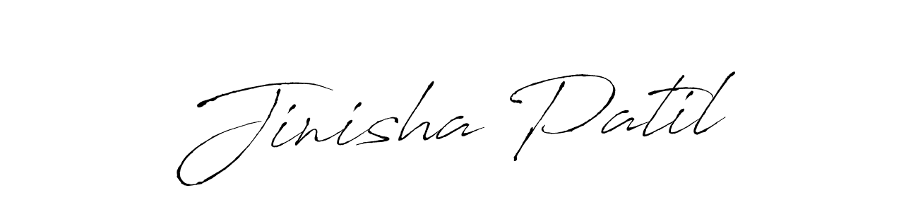 Jinisha Patil stylish signature style. Best Handwritten Sign (Antro_Vectra) for my name. Handwritten Signature Collection Ideas for my name Jinisha Patil. Jinisha Patil signature style 6 images and pictures png