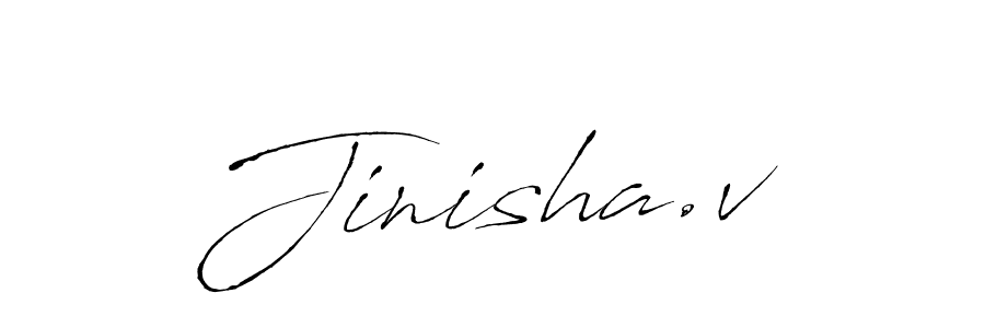 Antro_Vectra is a professional signature style that is perfect for those who want to add a touch of class to their signature. It is also a great choice for those who want to make their signature more unique. Get Jinisha.v name to fancy signature for free. Jinisha.v signature style 6 images and pictures png