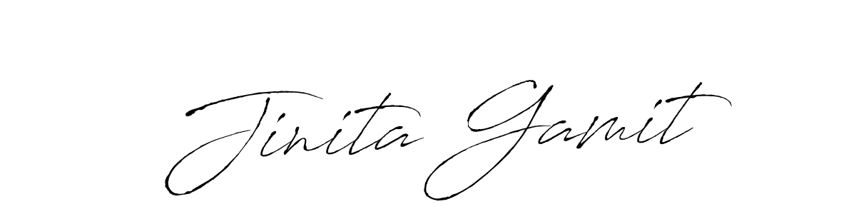 Make a beautiful signature design for name Jinita Gamit. Use this online signature maker to create a handwritten signature for free. Jinita Gamit signature style 6 images and pictures png