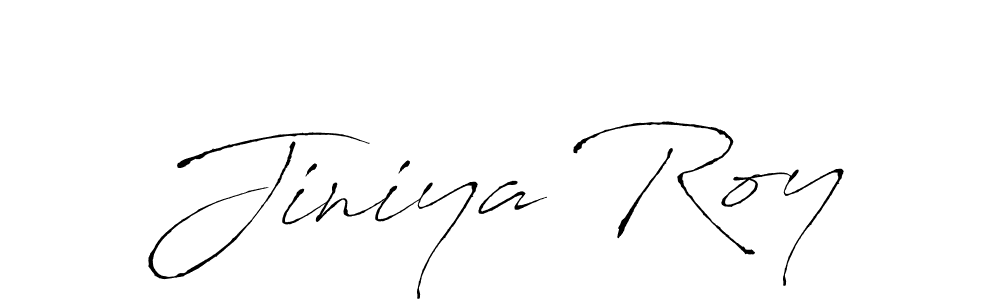 Create a beautiful signature design for name Jiniya Roy. With this signature (Antro_Vectra) fonts, you can make a handwritten signature for free. Jiniya Roy signature style 6 images and pictures png