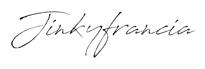 Make a beautiful signature design for name Jinkyfrancia. With this signature (Antro_Vectra) style, you can create a handwritten signature for free. Jinkyfrancia signature style 6 images and pictures png