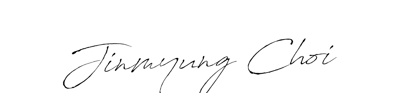 Design your own signature with our free online signature maker. With this signature software, you can create a handwritten (Antro_Vectra) signature for name Jinmyung Choi. Jinmyung Choi signature style 6 images and pictures png