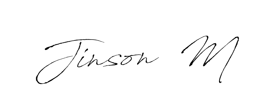 You should practise on your own different ways (Antro_Vectra) to write your name (Jinson  M) in signature. don't let someone else do it for you. Jinson  M signature style 6 images and pictures png