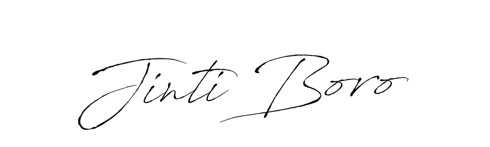 Design your own signature with our free online signature maker. With this signature software, you can create a handwritten (Antro_Vectra) signature for name Jinti Boro. Jinti Boro signature style 6 images and pictures png
