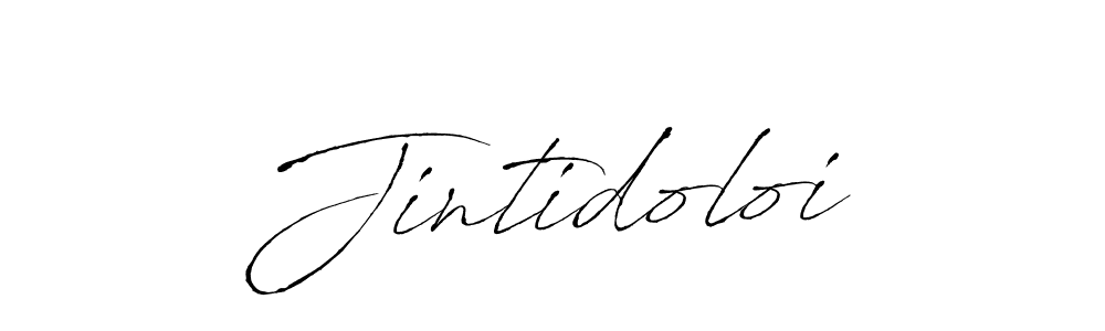 Use a signature maker to create a handwritten signature online. With this signature software, you can design (Antro_Vectra) your own signature for name Jintidoloi. Jintidoloi signature style 6 images and pictures png