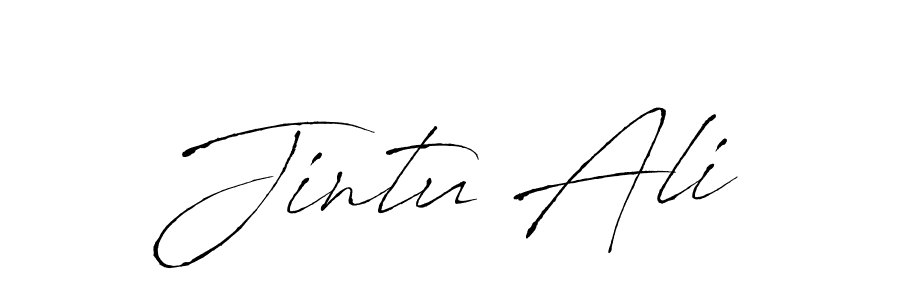 Jintu Ali stylish signature style. Best Handwritten Sign (Antro_Vectra) for my name. Handwritten Signature Collection Ideas for my name Jintu Ali. Jintu Ali signature style 6 images and pictures png