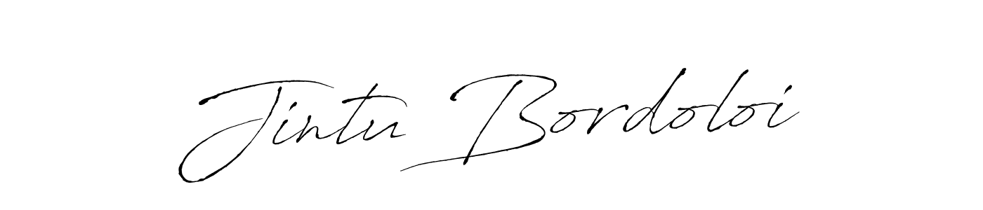 Make a beautiful signature design for name Jintu Bordoloi. With this signature (Antro_Vectra) style, you can create a handwritten signature for free. Jintu Bordoloi signature style 6 images and pictures png