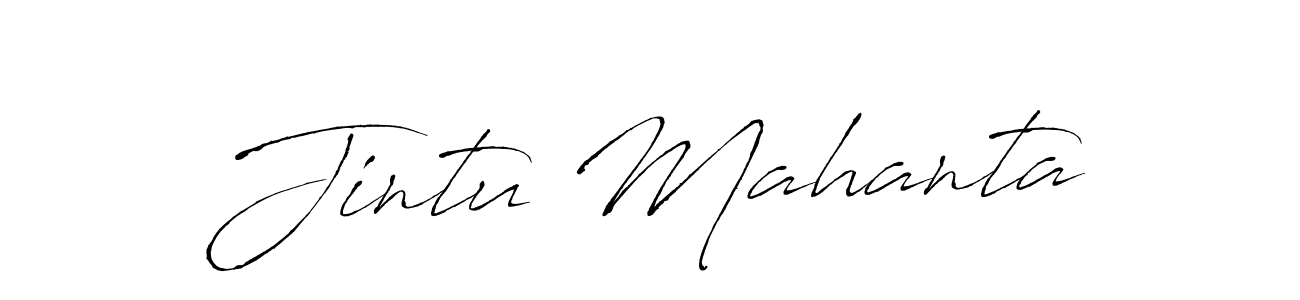 Also we have Jintu Mahanta name is the best signature style. Create professional handwritten signature collection using Antro_Vectra autograph style. Jintu Mahanta signature style 6 images and pictures png