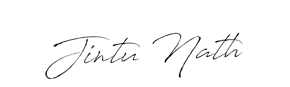 The best way (Antro_Vectra) to make a short signature is to pick only two or three words in your name. The name Jintu Nath include a total of six letters. For converting this name. Jintu Nath signature style 6 images and pictures png