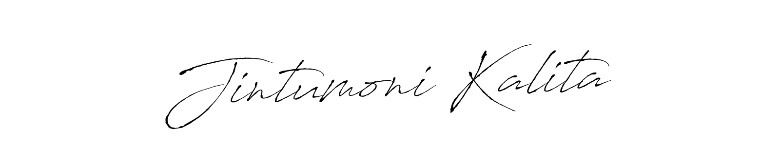 This is the best signature style for the Jintumoni Kalita name. Also you like these signature font (Antro_Vectra). Mix name signature. Jintumoni Kalita signature style 6 images and pictures png