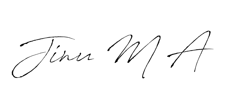 It looks lik you need a new signature style for name Jinu M A. Design unique handwritten (Antro_Vectra) signature with our free signature maker in just a few clicks. Jinu M A signature style 6 images and pictures png