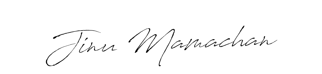 You should practise on your own different ways (Antro_Vectra) to write your name (Jinu Mamachan) in signature. don't let someone else do it for you. Jinu Mamachan signature style 6 images and pictures png