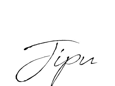 Use a signature maker to create a handwritten signature online. With this signature software, you can design (Antro_Vectra) your own signature for name Jipu. Jipu signature style 6 images and pictures png