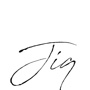 Create a beautiful signature design for name Jiq. With this signature (Antro_Vectra) fonts, you can make a handwritten signature for free. Jiq signature style 6 images and pictures png