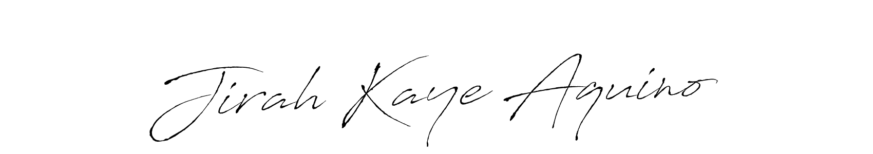 Design your own signature with our free online signature maker. With this signature software, you can create a handwritten (Antro_Vectra) signature for name Jirah Kaye Aquino. Jirah Kaye Aquino signature style 6 images and pictures png