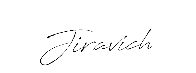 Use a signature maker to create a handwritten signature online. With this signature software, you can design (Antro_Vectra) your own signature for name Jiravich. Jiravich signature style 6 images and pictures png