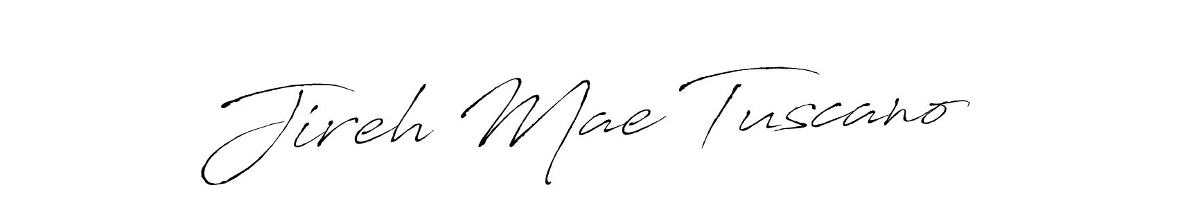 Create a beautiful signature design for name Jireh Mae Tuscano. With this signature (Antro_Vectra) fonts, you can make a handwritten signature for free. Jireh Mae Tuscano signature style 6 images and pictures png