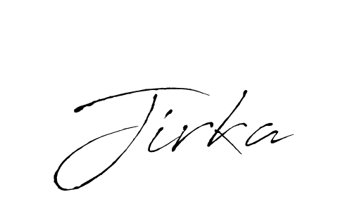 Design your own signature with our free online signature maker. With this signature software, you can create a handwritten (Antro_Vectra) signature for name Jirka. Jirka signature style 6 images and pictures png