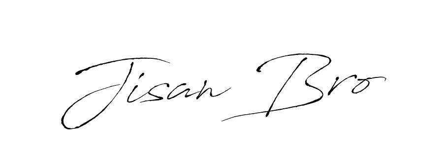 Create a beautiful signature design for name Jisan Bro. With this signature (Antro_Vectra) fonts, you can make a handwritten signature for free. Jisan Bro signature style 6 images and pictures png