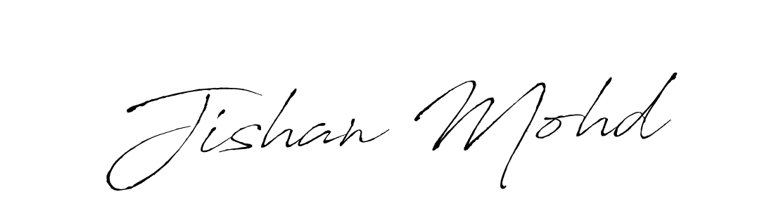 Design your own signature with our free online signature maker. With this signature software, you can create a handwritten (Antro_Vectra) signature for name Jishan Mohd. Jishan Mohd signature style 6 images and pictures png