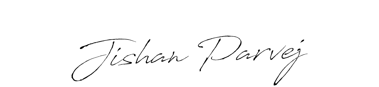 if you are searching for the best signature style for your name Jishan Parvej. so please give up your signature search. here we have designed multiple signature styles  using Antro_Vectra. Jishan Parvej signature style 6 images and pictures png