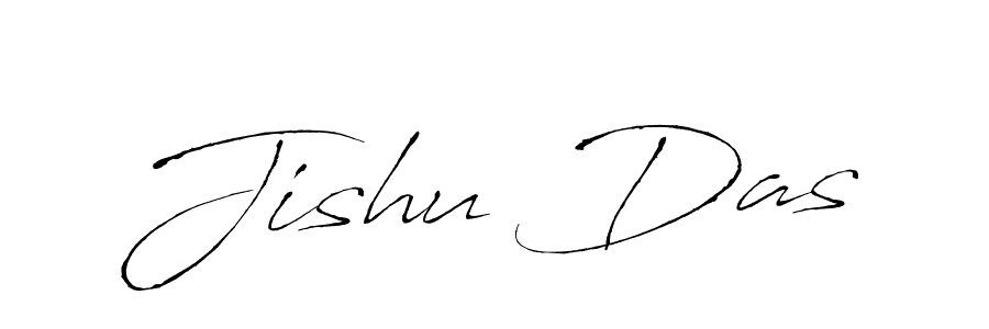 Make a beautiful signature design for name Jishu Das. With this signature (Antro_Vectra) style, you can create a handwritten signature for free. Jishu Das signature style 6 images and pictures png