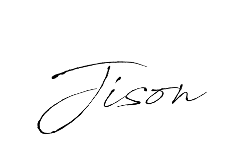 Design your own signature with our free online signature maker. With this signature software, you can create a handwritten (Antro_Vectra) signature for name Jison. Jison signature style 6 images and pictures png