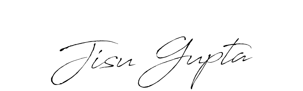 Create a beautiful signature design for name Jisu Gupta. With this signature (Antro_Vectra) fonts, you can make a handwritten signature for free. Jisu Gupta signature style 6 images and pictures png