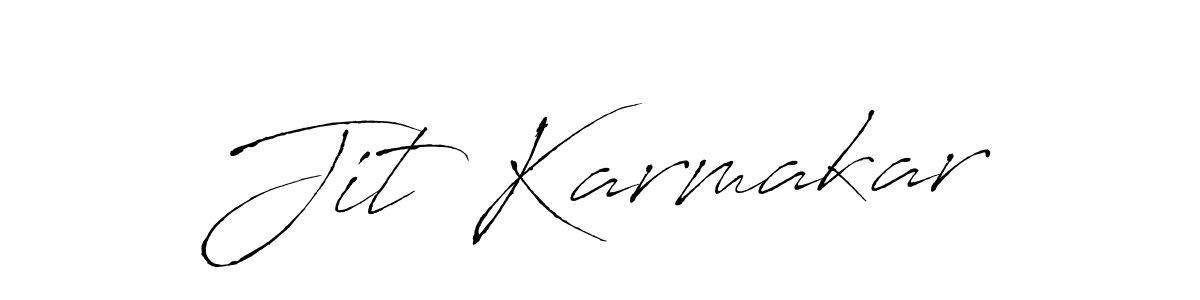 You should practise on your own different ways (Antro_Vectra) to write your name (Jit Karmakar) in signature. don't let someone else do it for you. Jit Karmakar signature style 6 images and pictures png