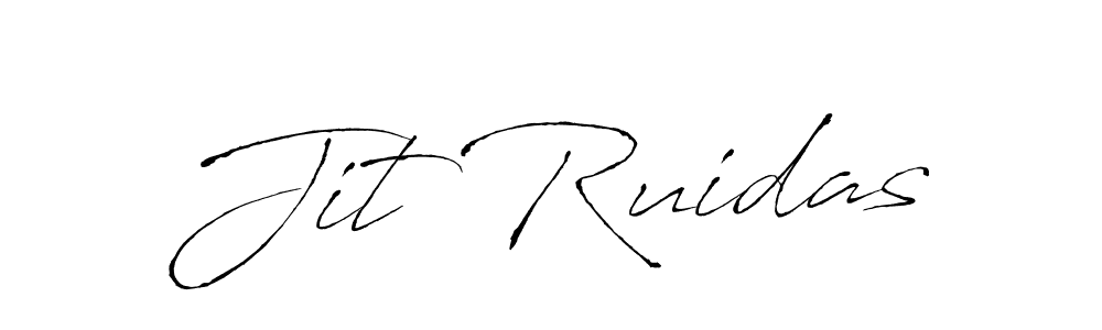 How to make Jit Ruidas signature? Antro_Vectra is a professional autograph style. Create handwritten signature for Jit Ruidas name. Jit Ruidas signature style 6 images and pictures png