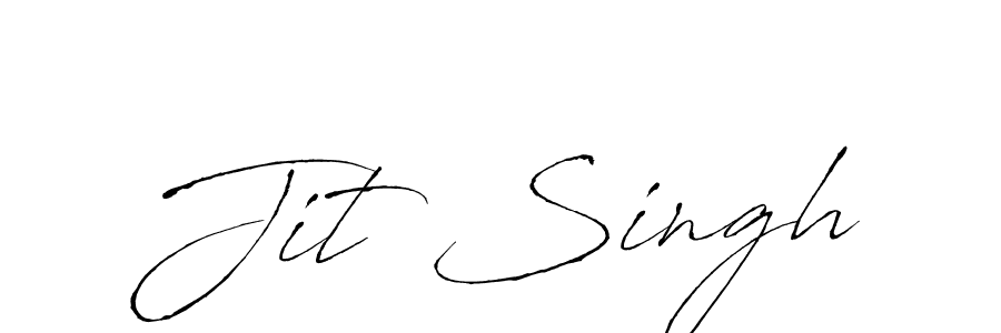 Jit Singh stylish signature style. Best Handwritten Sign (Antro_Vectra) for my name. Handwritten Signature Collection Ideas for my name Jit Singh. Jit Singh signature style 6 images and pictures png