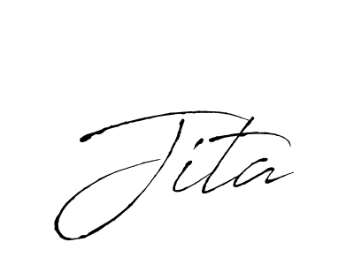 Design your own signature with our free online signature maker. With this signature software, you can create a handwritten (Antro_Vectra) signature for name Jita. Jita signature style 6 images and pictures png