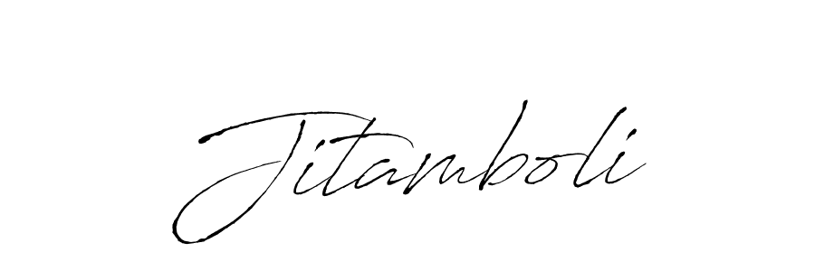 Use a signature maker to create a handwritten signature online. With this signature software, you can design (Antro_Vectra) your own signature for name Jitamboli. Jitamboli signature style 6 images and pictures png