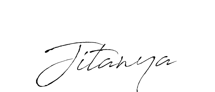 Use a signature maker to create a handwritten signature online. With this signature software, you can design (Antro_Vectra) your own signature for name Jitanya. Jitanya signature style 6 images and pictures png