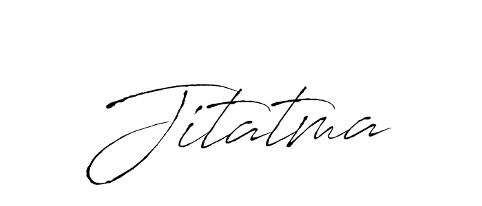 Design your own signature with our free online signature maker. With this signature software, you can create a handwritten (Antro_Vectra) signature for name Jitatma. Jitatma signature style 6 images and pictures png