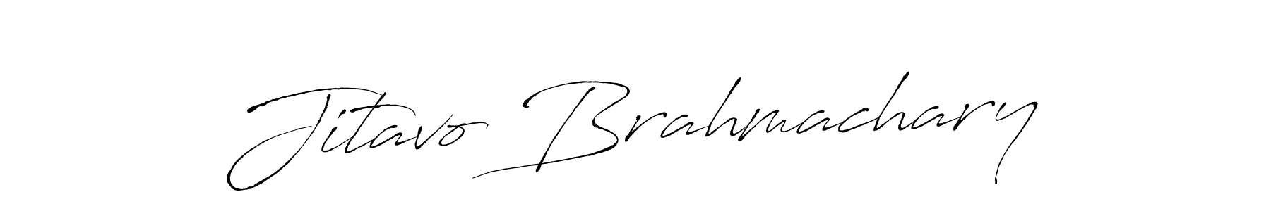 The best way (Antro_Vectra) to make a short signature is to pick only two or three words in your name. The name Jitavo Brahmachary include a total of six letters. For converting this name. Jitavo Brahmachary signature style 6 images and pictures png