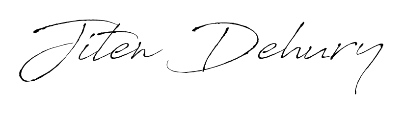 Designed for modern professionals: Jiten Dehury name signature crafted with Antro_Vectra script. Ready for digital PDF workflows. Jiten Dehury signature style 6 images and pictures png