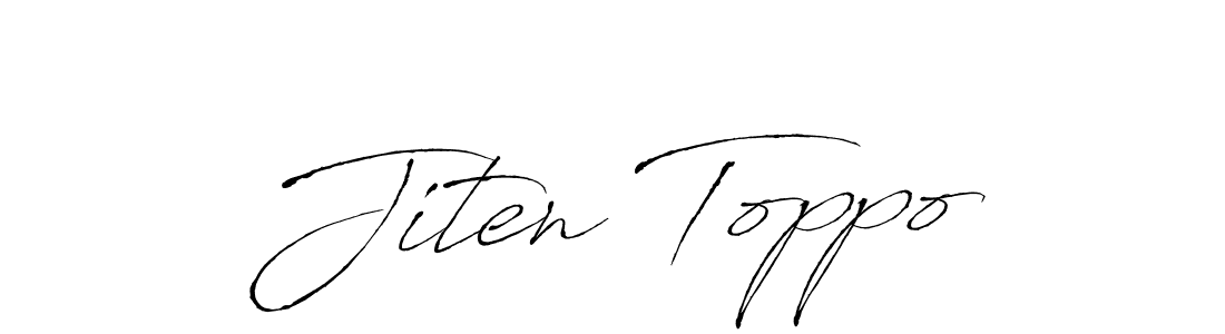 You should practise on your own different ways (Antro_Vectra) to write your name (Jiten Toppo) in signature. don't let someone else do it for you. Jiten Toppo signature style 6 images and pictures png