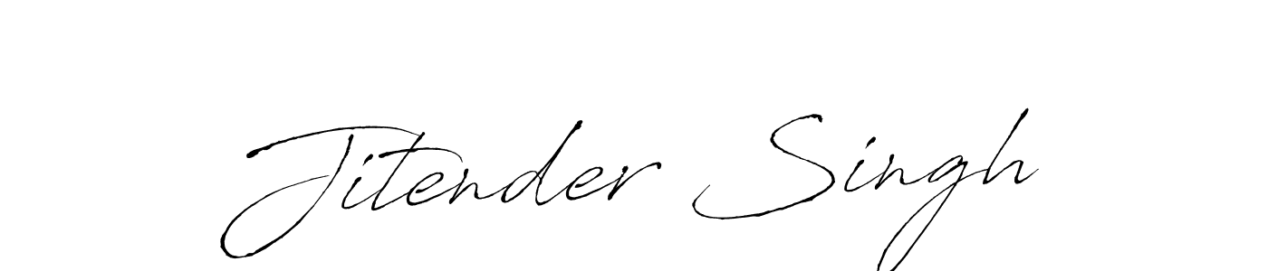 How to make Jitender Singh name signature. Use Antro_Vectra style for creating short signs online. This is the latest handwritten sign. Jitender Singh signature style 6 images and pictures png